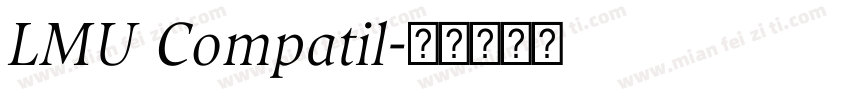 LMU Compatil字体转换